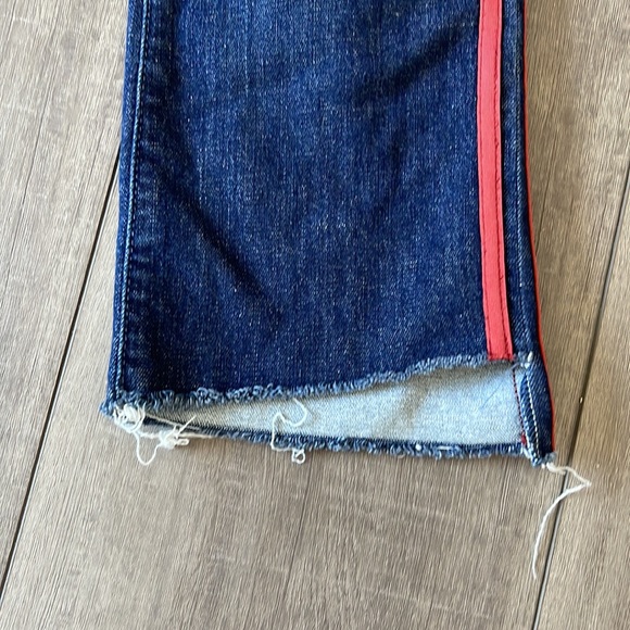 EUC MOTHER jeans insider crop step gray speed racer size 28 - Picture 4 of 9